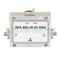 Fairview SPA-060-30-02-SMA 2 GHz to 6 GHz, Medium Power Broadband Amplifier with 2 Watt, 32 dB Gain and SMA