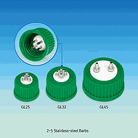 DaiHan DH.Cap3807 DAIHAN® Wisd™ Connector Cap, PP, GL45, 2-Port(od.Φ4.5mm), for id. Φ3.2mm Tubing