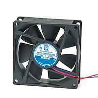 Orion Fans OD8025-12HHB Axial DC Fan, 80x80x25mm, 12VDC, 44CFM, Ball Bearing, 2x Lead Wires 24AWG