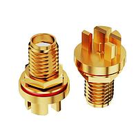 GCT (Global Connector Technology) RFPC-SMA23-FN-095-A Connectors SMA, PCB Mt, BHJck, End launch, wO-ring 6GHz, IP68/69K, 0.8mm PCB thickness