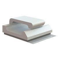 Essentra Components MWSSEB-1-19A-RT Micro Wire Saddle Micro Wire Saddle,Adh Mnt,Natural