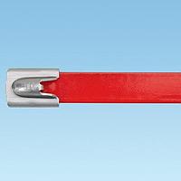 Panduit MLTFC4H-LP316RD Metal Ties MLT Tie 316 SS FullyCoatd HVY 14.3