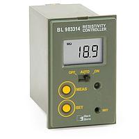 HANNA BL983314-1 Resistivity Mini Controller, range: 0.00 to 19.90 MΩ/cm, dosing relay: contact closed when reading falls below setpoint value