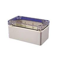 Hammond Manufacturing 1554D2GYCL Enclosures General Enclosure - Grey/Clear Lid - 4.7 x 2.6 x 2.4in - Polycarbonate - N4X