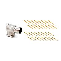 Amphenol SINE Systems MA5RAE1601-KIT Right Angle, Rotatable 16 Pos male pins Standard flange