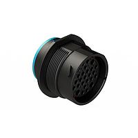 Amphenol SINE Systems AHDP04-24-27SR-SRA Connectors Size 24 receptacle, 27 positions, socket, reversed arrangement, reduced diameter seal, smooth ring adapter, dustcap included