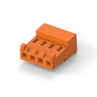 AMP Connectors - TE Connectivity 3-644284-4 Receptacle Housing 04P MTA156 ASY 18AWG ORA LF