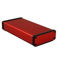 Hammond Manufacturing 1455J1601RD PC Board Alum w/Medal Ends 6.30x3.07x1.06" Red