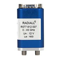 Radiall R577843107 Coaxial Switches DPDT Ramses SMA2.9 40GHz Latching Indicators 28Vdc TTL Diodes D-sub connector