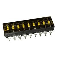 CTS Electronic Components 219-9LPST DIP Switches SPST 9 switch sections