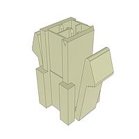 Samtec IPR1-10-D Receptacle Housing .100" Mini Mate Panel Mount Discrete Wire Terminal Housing
