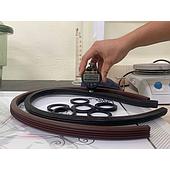 What is the typical Shore A hardness of rubber? Does it change with temperature?