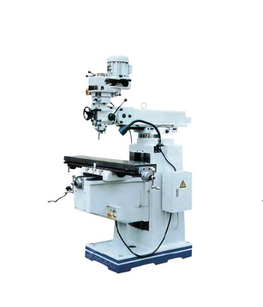 Industrial milling machine setup for precision metal machining