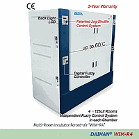 DaiHan DH.WIM14125 Incubator 4-Rooms, 4X125lit., 0~60℃ WIM-R4, 230V