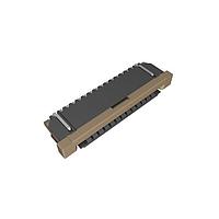 Amphenol FCI SFW14R-3STE1LF Board Mount 1.00mm Flex Connector, SFW-R series, 14 Position, Bottom side Contact, Side Entry Surface Mount ZIF Connector, Lead Free, with Cable Lock.