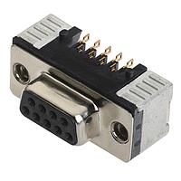 HARTING 09551563618741 Receptacle DSUB FEM SMT LO PROF ANG 9P