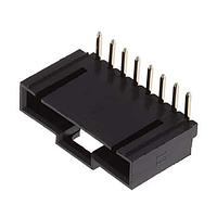 Adam Tech CDR-07-GR Shrouded HEADER RA TH GOLD 7POS .1" SINGL