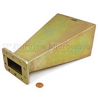 Fairview SH1229-15 WR-229 Standard Waveguide Horn With UG-1727/U Flange and 15 dB Typical Gain Operating From 3.3 GHz to 4.9 GHz Frequency Range