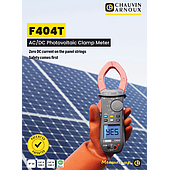 Chauvin Arnoux F404T: AC/DC Clamp Meter with AutoCheck for Solar Power Applications