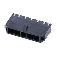 Molex 218989-0400 Headers Micro-Fit+ RA Header SMT 3mm Pitch Single Row 4 Ckts Matte (Sn) Plating Glow-Wire Solder Nail Blk
