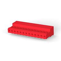 AMP Connectors - TE Connectivity 4-640440-3 Receptacle Housing 13P C/E 22AWG W/O TAB W/RED STRIPE