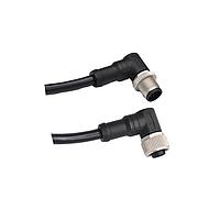 Amphenol LTW MSAP03MR-SAPFR-SB010 Sensor Cables / Actuator Cables M12 Circular Metric Connector, A Code, Plastic, 4A, 03 pins, Male Connector, Male Contact, Right Angle-to-Right Angle, Screw Thread, Overmolded Double Ended, Length 10000mm, IP68 / IP69K
