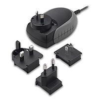 Cincon TRG30R180V-01E03-GY-BK-Level-VI Wall Mount AC Adapters Switching Adapter, Level VI, Wallmount, 30 Watt, 90-264VAC Input, 18VDC Output, 5.5x2.1x12mm, Right Angle, 57.6mm Grey Case, DC Cable 1800mm