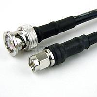 Fairview FMC0208240LF SMA Male to BNC Male Cable LMR-240 Coax with Times Microwave Connectors and RoHS