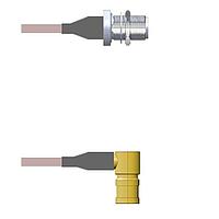 Amphenol Custom Cable Q-2203T000R006i RF Cable Assemblies N-SJB/SMB-RP G316D 6I