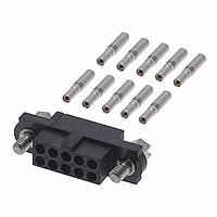 Harwin M80-4611042 Receptacle Housing 5+5 POS FEM +J/S SM BORE TIN