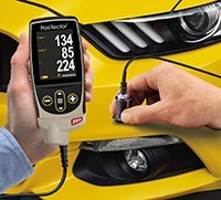 PosiTector 200 B ultrasonic coating thickness gage for automotive plastic parts