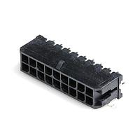 Molex 43045-1811 Shrouded Microfit 3.0 RA SMT nail DR 30Au 18 Ckt