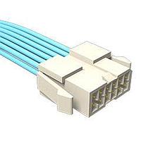 Samtec MRTDT-05-24-L-06.0 Rectangular Cable Assemblies .100" Mini Mate Double Row Panel Mount Discrete Wire Cable Assembly, Teflon Fluoropolymer Wire, Terminal