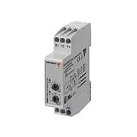 Carlo Gavazzi DAA51CM24 Timing Relays Timer Delay on Operate, DIN rail mount, 17,5x81x67,2 mm housing, selectable time ranges 0,1s - 100h, Supply voltage 24-240Vac and 24Vdc, Screw terminals connection, 5A SPDT relay output