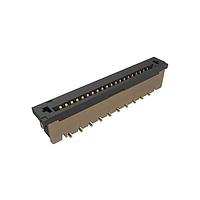 Amphenol FCI SFW20S-2STAE1LF Board Mount 1.00mm Flex Connector, SFW Straight series, 20 Position, Top Entry Surface Mount, ZIF, Gold plating