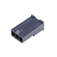 Molex 172646-0313 Power to the Board MiniFitJr Plg V2 3Ckt w/o ears Black