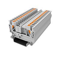 Amphenol Anytek APTS252SDGY00G DIN Rail Terminal Block APT 2.5mm2/1-1 Feed-through terminal blockSingle layer , 1in-1out Grey