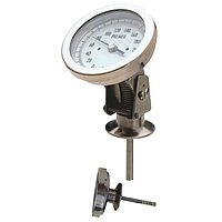 Palmer Wahl 5BES1.52.5 Sanitary Bimetal Thermometers (Stem Length: 2.5 inches (63.5 mm))