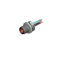 Amphenol CONEC 43-01086 M12 Male Socket M-SKT M12X1 W/WIRES FNT MNT HT PG9
