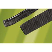 Alpha Wire XS200N1/8 BK001 Non-Expandable 0.125 inch I.D. Braided Nylon Sleeving 1000 ft Spool - Black