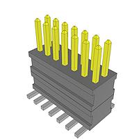 Samtec FW-07-03-L-D-215-140 Headers Flexible Micro Board Stacking Header, 0.050" Pitch