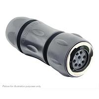 Eaton Souriau-Sunbank UTGX6JC12E8S Plugs Plug, with cable gland backshell, with 8 female solder contacts, IP68/69K in unmated conditions
