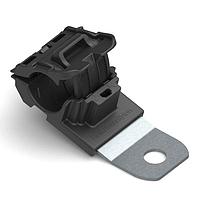 HellermannTyton 151-01955 Ratchet Clamp Ratchet P-Clamp, 0.52 - 0.77" Bundle Dia, 15 Short, 0.26" Hole Dia, PA66HIRHSUV/SS304, Black, 280/ctn