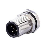 Same Sky (formerly CUI Devices) CDM1218-03A-MT-F12-67 Straight M12 Male Panel mount, Solder Type, Front Fastened M12*1.0?ACode 3PIN , Screw Copper alloy
