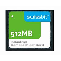 Swissbit SFCF0512H1AF1TO-C-MS-517-STD Compact Flash Cards 512MB Compact Flash SLC C-500 C-TEMP