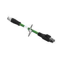 Molex 1201080262 Ethernet Cables / Networking Cables M12-4P(D)-MM-ST/RJ45-M-30M-PUR