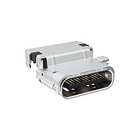 Amphenol Commercial Products 12402333E512A USB Connectors USB4 Gen3, Type C, Mid Mount, Center Height -1.55mm, Dual Row SMT