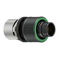 ODU C11WDM-P20XMM0-0000 Plug SP w/ screw-lock, Size 1, IP6K8 / IP6K9K, 20 C, D (green) Key