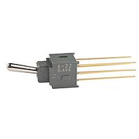 NKK Switches A22AW Process Sealed Subminature Toggles DPDT ON-ON .394 BAT EXTENDED PC .4VA