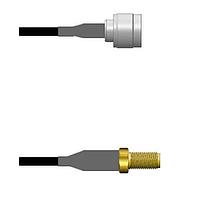 Amphenol Custom Cable Q-2N02Z0008010i RF Cable Assemblies N-SP/SMA-SJ RG58 10I